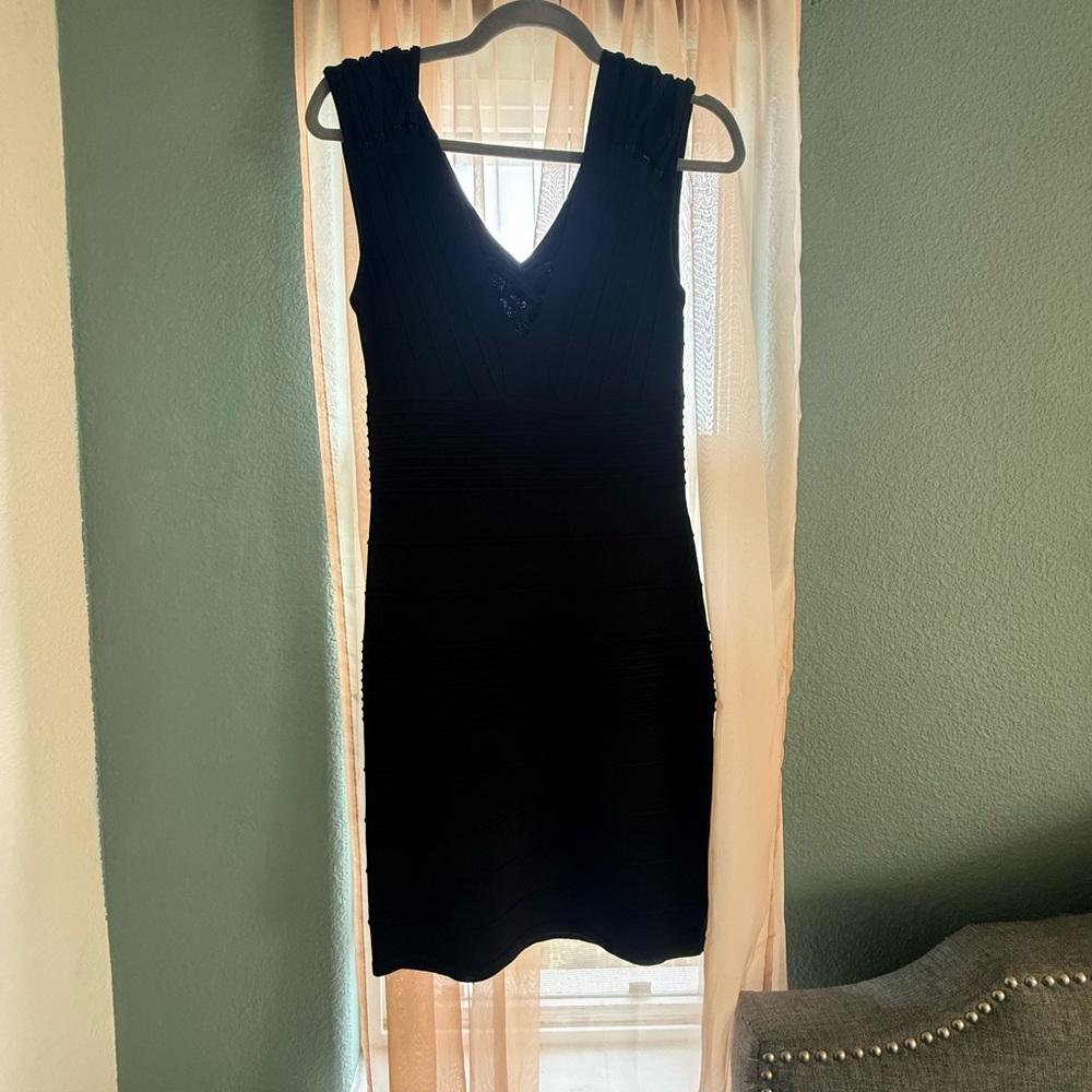 Bebe Black Sleeveless Dress
